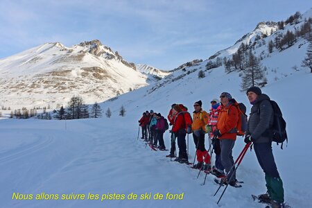 Séjour raquettes à Larche 3eme jour, Séjour raquettes à Larche Vallon de Lauzanier 007
