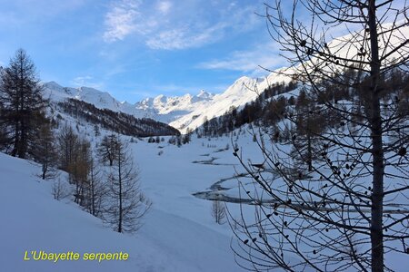 Séjour raquettes à Larche 3eme jour, Séjour raquettes à Larche Vallon de Lauzanier 008