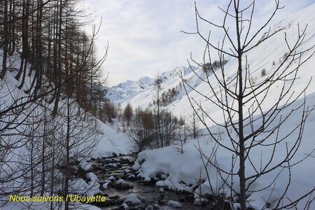 Séjour raquettes à Larche 3eme jour, Séjour raquettes à Larche Vallon de Lauzanier 013