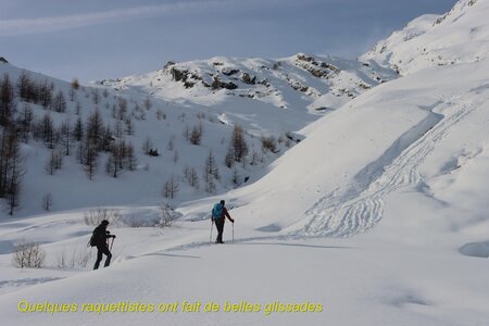 Séjour raquettes à Larche 3eme jour, Séjour raquettes à Larche Vallon de Lauzanier 022