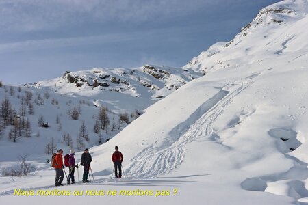 Séjour raquettes à Larche 3eme jour, Séjour raquettes à Larche Vallon de Lauzanier 024