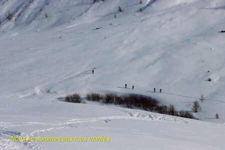 Séjour raquettes à Larche 3eme jour, Séjour raquettes à Larche Vallon de Lauzanier 027