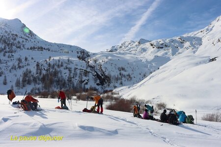 Séjour raquettes à Larche 3eme jour, Séjour raquettes à Larche Vallon de Lauzanier 033