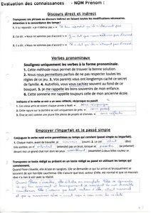 Classeur Témoin 4ème, 4.1.3_Grammaire_Evaluation_2