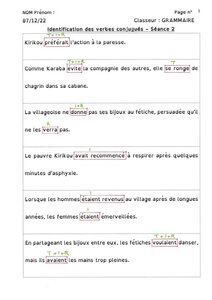Classeur Témoin 6ème, 4.1.3_IdentifierVerbe2_Page1