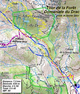Tour de la Forêt Domaniale du Drac, Tour de la Forêt Domaniale du Drac