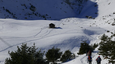 Cabane de la Rama depuis le col du Festre, P1230429