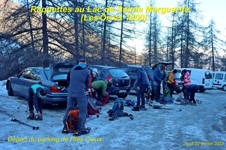 Raquettes au Lac de Ste Marguerite, Lac de Sainte Marguerite. 001