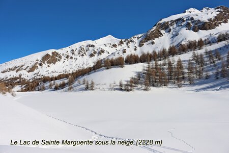 Raquettes au Lac de Ste Marguerite, Lac de Sainte Marguerite. 019