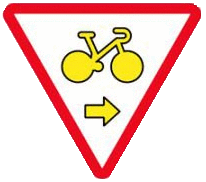Panneaux M12, panneau-cycliste-cedez-le-passage-m12d