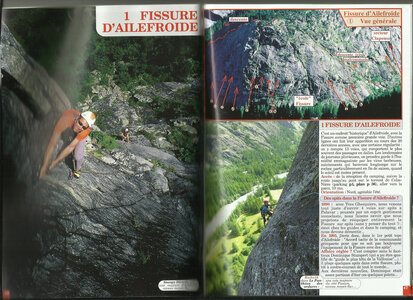 topo ailefroide, fissure d’ailefroide plan