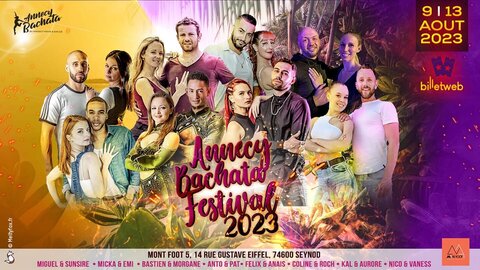 Festivals_Affiches, aout_Annecy Bachata Festival 2023