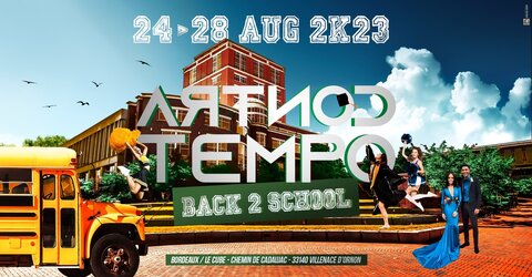 Festivals_Affiches, aout_CONTRATEMPO 2023 EDITION BACK 2 SCHOOL