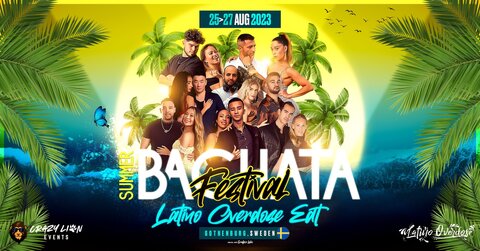 Festivals_Affiches, aout_Summer Bachata Festival - Latino Overdose Edt 25-27th Aug 2023