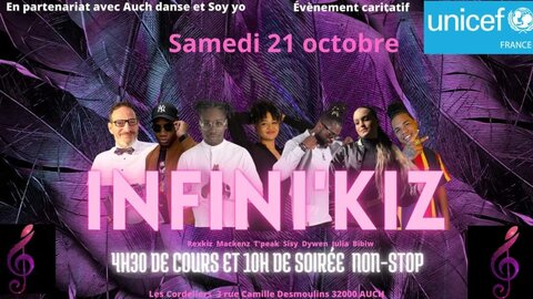 Festivals_Affiches, oct_INFINI’KIZ au profit de L’UNICEF
