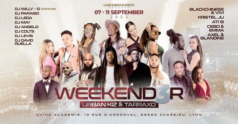 Festivals_Affiches, sept_WEEKENDER URBAN KIZ & TARRAXO 3