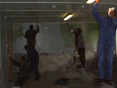 B5 61RA Février 2006, travaux au nouveau bâtiment, DSCF0040