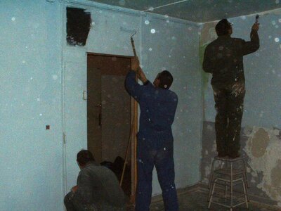 B5 61RA Février 2006, travaux au nouveau bâtiment, DSCF0039