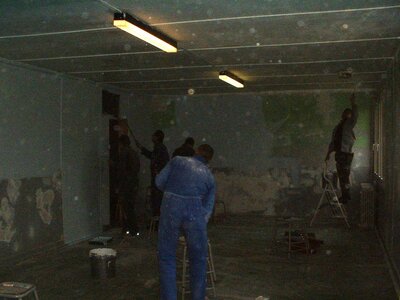 B5 61RA Février 2006, travaux au nouveau bâtiment, DSCF0038