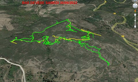 TRACES DES CHIENS CHASSE,   06 bas deveze 30 sept 2023
