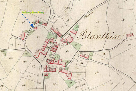 Généalogie-Chambon-Lioger-Jousserand, Blanlhiac-Cadastre Napo