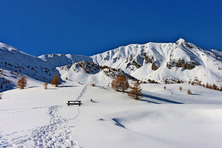 Lac de Ste Marguerite en raquettes, Lac de Ste Marguerite 035  15 