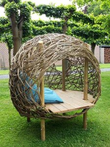 012 Faut l'fer-cabanes-modèles, La Bulle, tressage 60%, plancher 60 cm.
