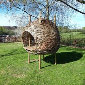 012 Faut l'fer-cabanes-modèles, La Bulle, tressage 80%, plancher 90 cm.