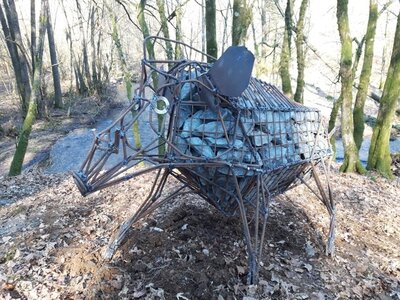 042 Faut l'fer-sculptures-grandes, Sanglier 01.