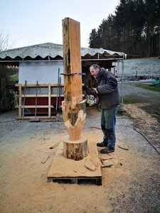 043 Fautlfer-sculpture-autres, Totem indien (Yukon) 01.