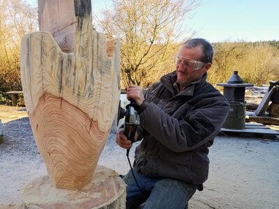 043 Fautlfer-sculpture-autres, Totem indien (Yukon) 02.