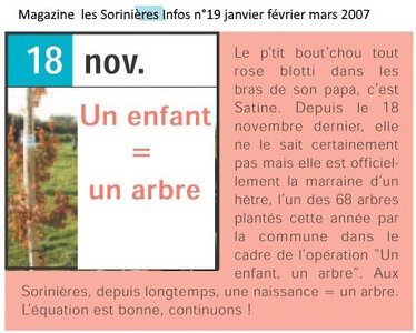 Années un enfant, un arbre, 2006 Un enfant  un arbre -1