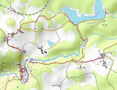 Gimel-les-cascades (Corrèze) - 25 janvier 2024, Parcours