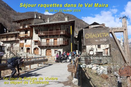 Séjour raquettes dan le Val Maira (1er jour), Séjour raquette dans le Val Maira  1er jour  004