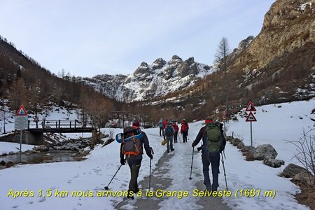 Séjour raquettes dans le Val Maira (2ème jour), Séjour raquette dans le Val Maira  2eme jour  005