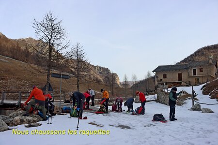 Séjour raquettes dans le Val Maira (2ème jour), Séjour raquette dans le Val Maira  2eme jour  008