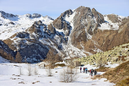 Séjour raquettes dans le Val Maira (2ème jour), Séjour raquette dans le Val Maira  2eme jour  029