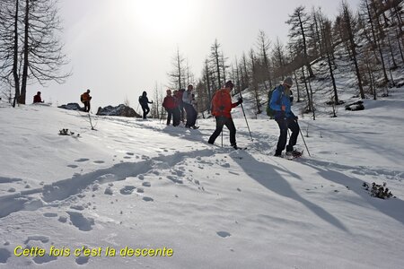 Séjour raquettes dans le Val Maira (2ème jour), Séjour raquette dans le Val Maira  2eme jour  046