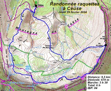 Raquettes à Céüse, Tour de Céüse en raquettes 037
