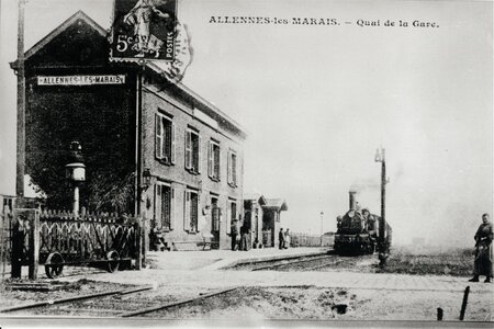 ALLENNES LES MARAIS, Gare vue quai
