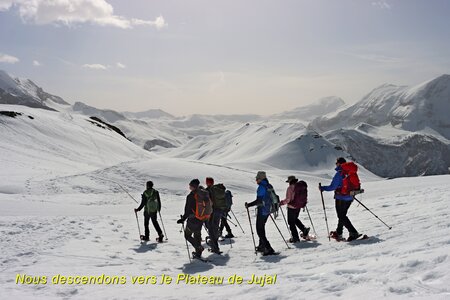 Tour du Plateau de Jujal en raquettes, Raquettes sur le Plateau de Jujal 009