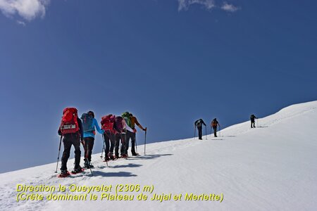 Tour du Plateau de Jujal en raquettes, Raquettes sur le Plateau de Jujal 036