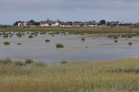 20210827 Le Crotoy - Saint-Valery-sur-Somme, IMG_2652 Le Crotoy et le bassin de chasse depuis le bout de la digue