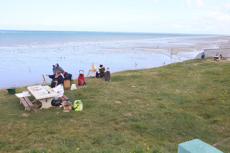 20210829 Cayeux-sur-Mer - Le-Tréport, IMG_2791 Atelier peinture sur les premières falaises d’Ault
