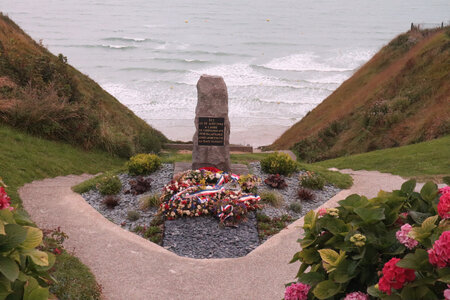 20210831 Saint-Martin-Plage - Dieppe, IMG_2904 Stèle au commando N°3, Saint-Martin-Plage
