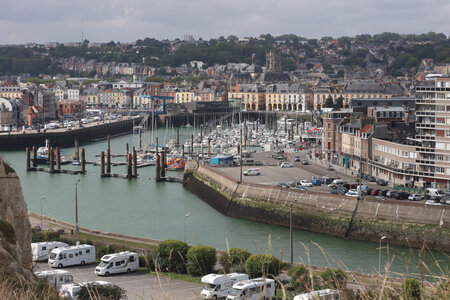 20210831 Saint-Martin-Plage - Dieppe, IMG_2932 Le port de Dieppe depuis N-D-de-Bonsecours