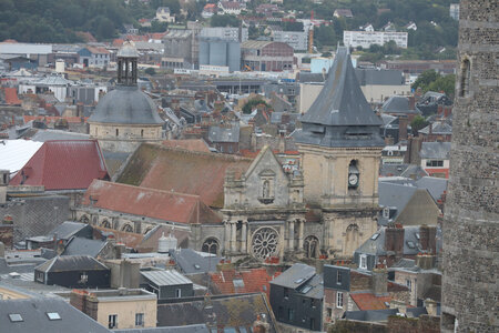 20210901 Dieppe, IMG_3014 L’église Saint-Rémy depuis la table d’orientation de la Citadelle