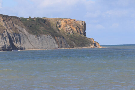 20220910 De Ver-sur-Mer à Port-en-Bessin, IMG_3964 Le cap Manvieux depuis Arromanches-les-Bains