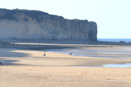 20220911 De Port-en-Bessin à Vierville-sur-Mer, IMG_4038 La plage de Vierville-sur-Mer (Omaha Beach) et le Bec et la Baie du Mont, depuis l’estacade de Vierville.