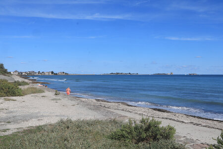 20220917 De Quinéville à Saint-Vaast-La-Hougue, IMG_4372 La digue de la Hougue, Tatithou et le fort de l’Îlet